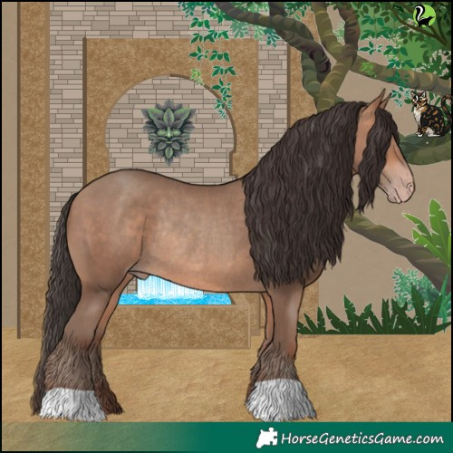Horse Color:Amber Champagne Rabicano 