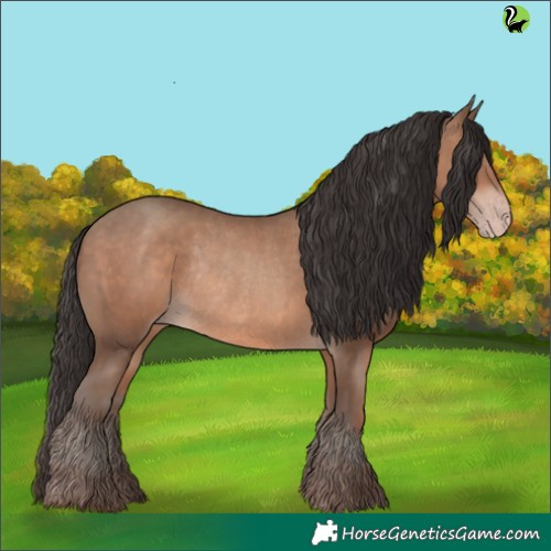 Horse Color:Sable Champagne Rabicano