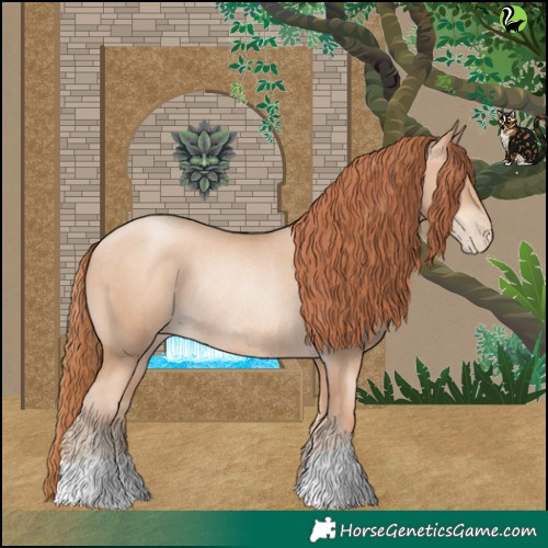 Horse Color:Sable Champagne Pearl Rabicano 