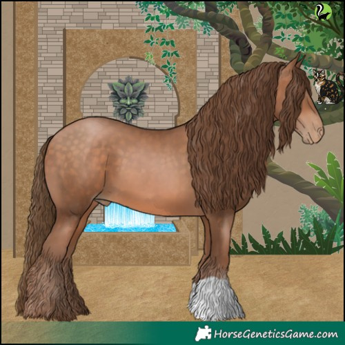 Horse Color:Brown Pearl 