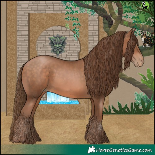 Horse Color:Brown Pearl 