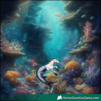 Horse Color:Powder White White Spotted Classic Champagne Dun 