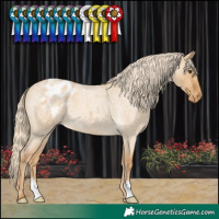 Horse Color:Palomino Roan Dun Varnish 