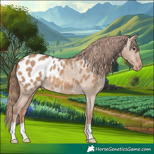 Horse Color:Red Dun Appaloosa 