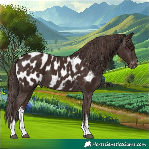 Horse Color:White Spotted Liver Chestnut Appaloosa 