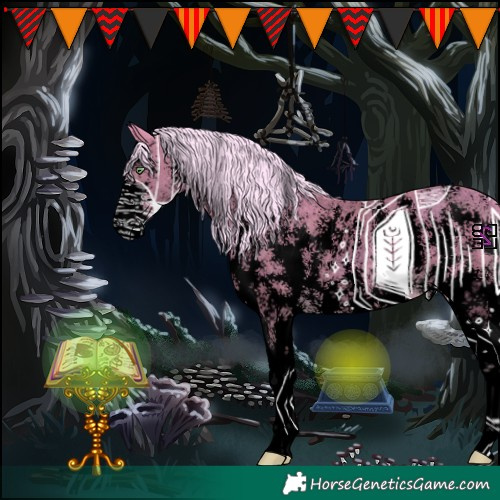 Horse Color:Void Watercolor Gold Cream Champagne Sabino 