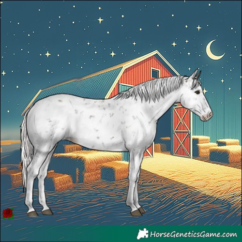 Horse Color:Silver Brown Sabino