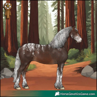 Horse Color:Powder White Silver Bay