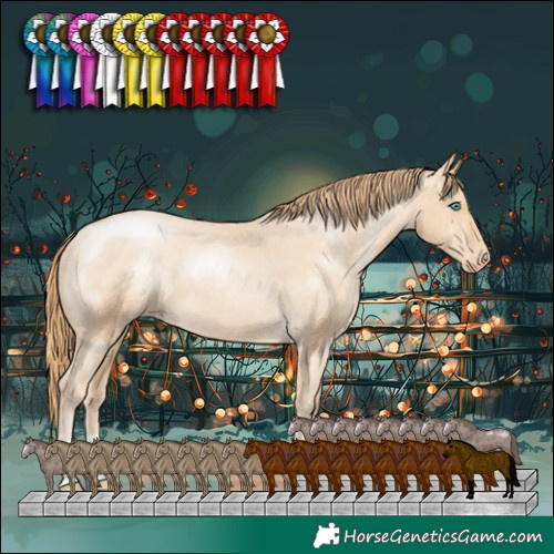 Horse Color:Smoky Black Pearl Varnish