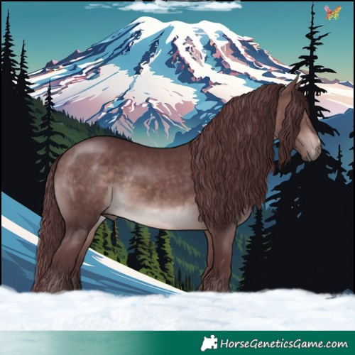 Horse Color:Platinum Chocolate Brown 