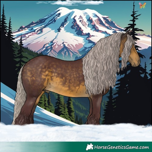 Horse Color:Chocolate Silver Buckskin 