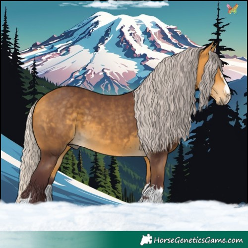 Horse Color:Chocolate Silver Buckskin 