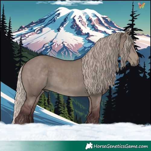 Horse Color:Chocolate Silver Smoky Grullo 