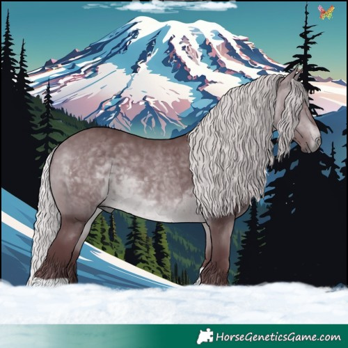 Horse Color:Chocolate Silver Brown Chinchilla 