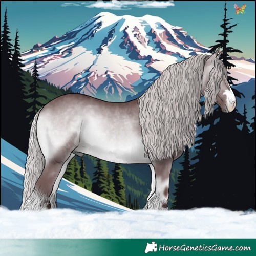 Horse Color:Chocolate Silver Brown Chinchilla Onyx 