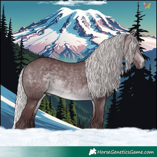 Horse Color:Chocolate Silver Brown Chinchilla 