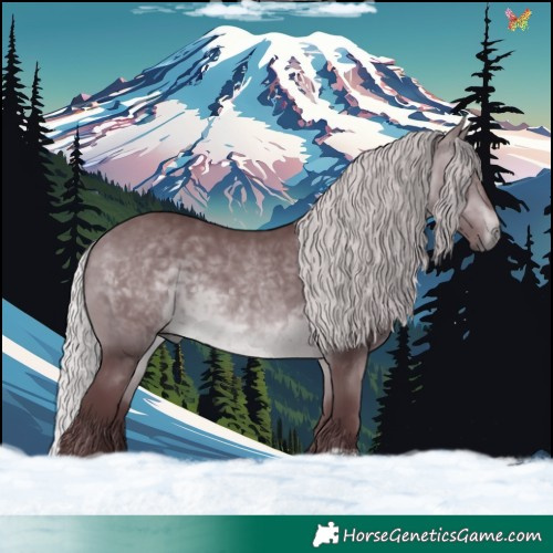 Horse Color:Chocolate Silver Brown Chinchilla 