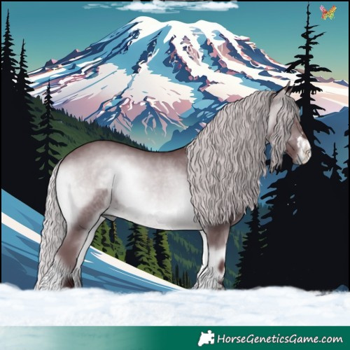 Horse Color:Chocolate Silver Brown Chinchilla Onyx 