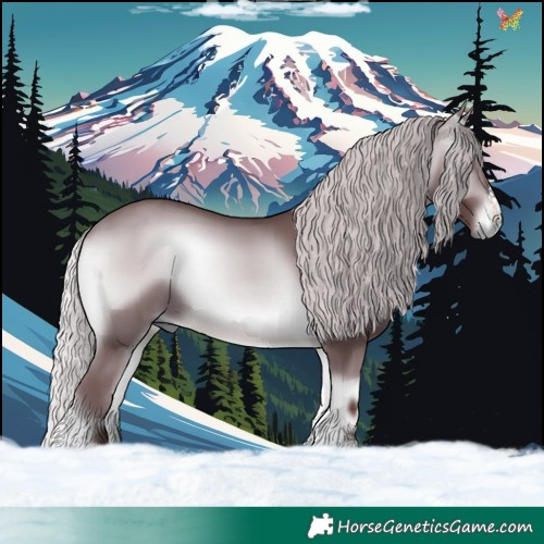 Horse Color:Chocolate Silver Brown Chinchilla Onyx 