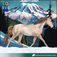 Horse Color:Sable Champagne Pearl Tobiano Rabicano