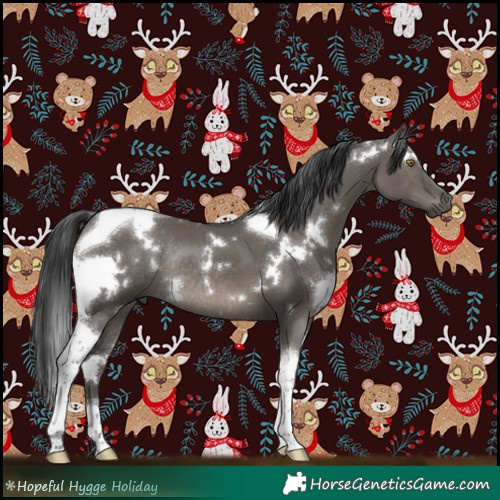 Horse Color:White Spotted Grullo Tobiano Rabicano Brindle 