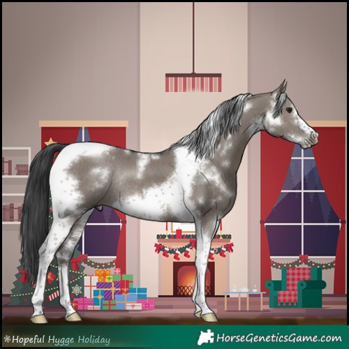 Horse Color:White Spotted Grullo Tobiano Frame Rabicano Brindle 