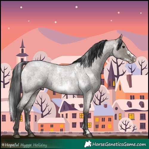 Horse Color:White Spotted Grullo Roan Frame Rabicano Brindle 