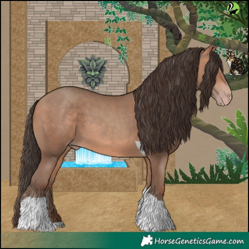 Horse Color:Amber Champagne Tobiano 