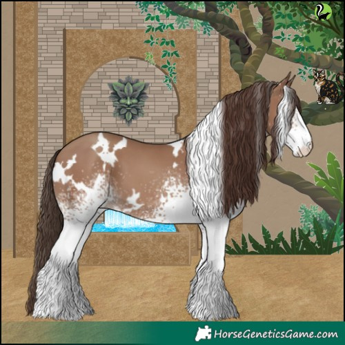 Horse Color:White Spotted Classic Champagne 