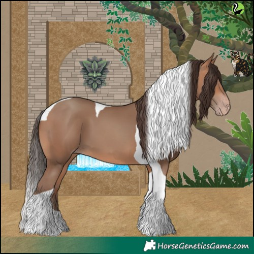 Horse Color:Sable Champagne Tobiano 
