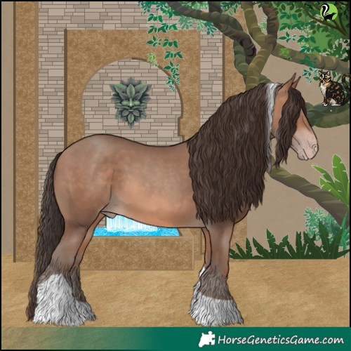 Horse Color:Sable Champagne Tobiano 