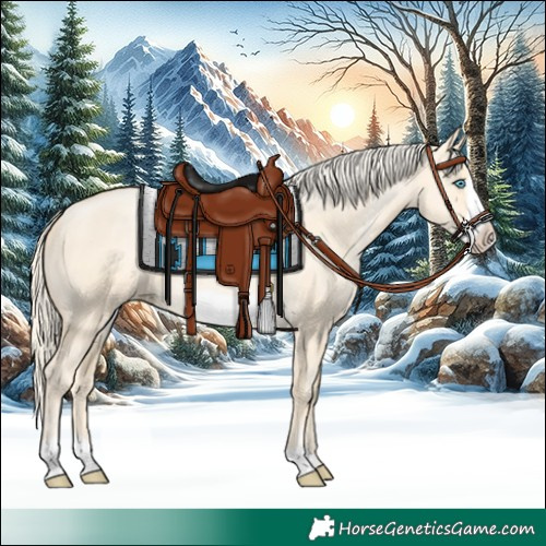 Horse Color:Gold Cream Champagne Pearl Dun Frame 