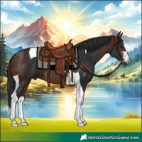 Horse Color:Brown Tobiano 