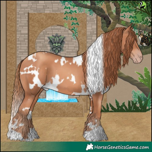 Horse Color:White Spotted Gold Champagne 