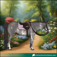 Horse Color:Smoky Black Sabino 