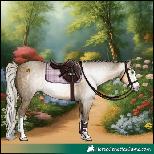 Horse Color:Gray Silver Classic Cream Champagne Sabino 