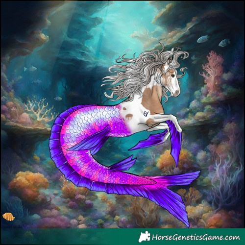 Horse Color:Silver Brown Dun Splash Tobiano 