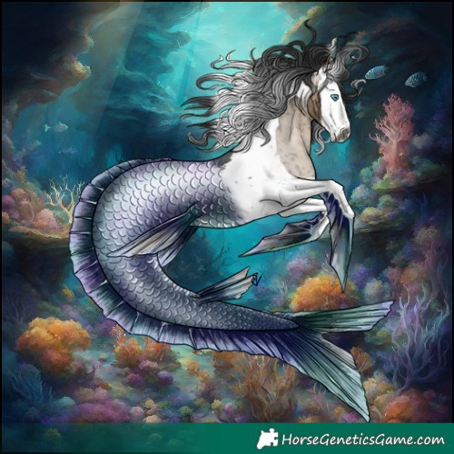 Horse Color:Gray Brown Dun Splash Tobiano Brindle 