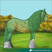 Horse Color:Watercolor Liver Chestnut Ice 