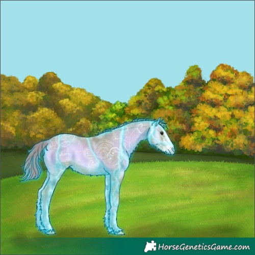 Horse Color:Thunderstruck Watercolor Red Onyx Ice 