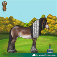 Horse Color:Bay Mushroom Tobiano