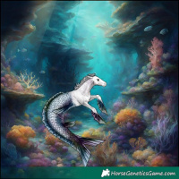 Horse Color:White Spotted Silver Blue Onyx Ice 
