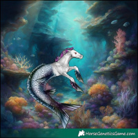 Horse Color:Painted White Spotted Silver Grullo Chinchilla Ice Onyx