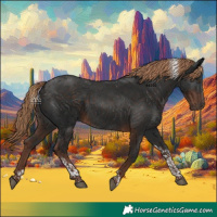 Horse Color:Liver Chestnut Tobiano 