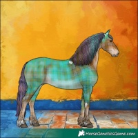 Horse Color:Painted Plaid Liver Chestnut