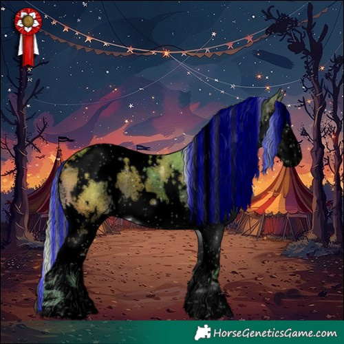 Horse Color:Void Painted Watercolor White Spotted Silver Brown Splash Rabicano 