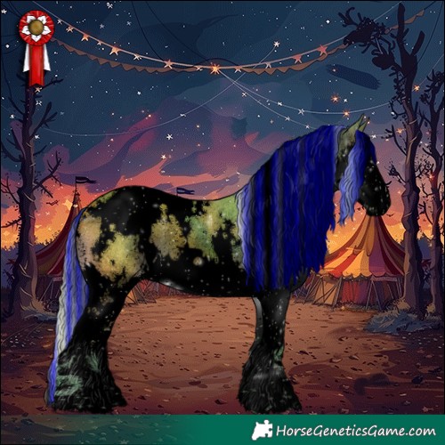 Horse Color:Void Painted Watercolor White Spotted Silver Brown Splash Rabicano 