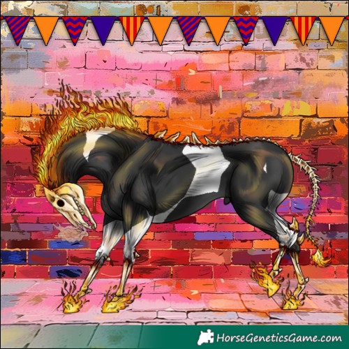 Horse Color:Black Tobiano 