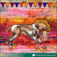 Horse Color:Gold Champagne Tobiano 