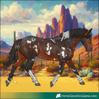 Horse Color:White Spotted Bay Tobiano Rabicano 